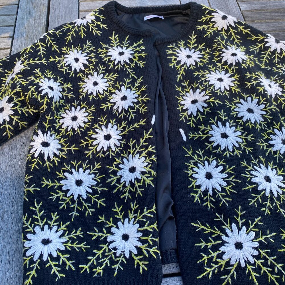Adorable Frances Valentine Vintage-style Cardigan Size L